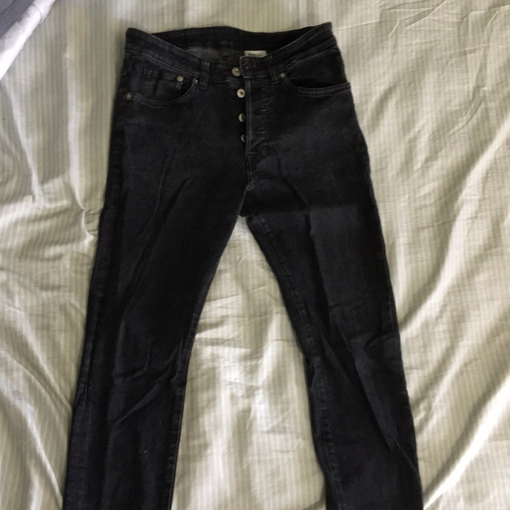 Black skinny fit jeans